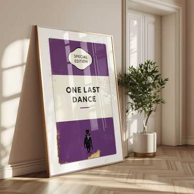 Personalised One Last Dance Book Cover Art Print - Magic Posters