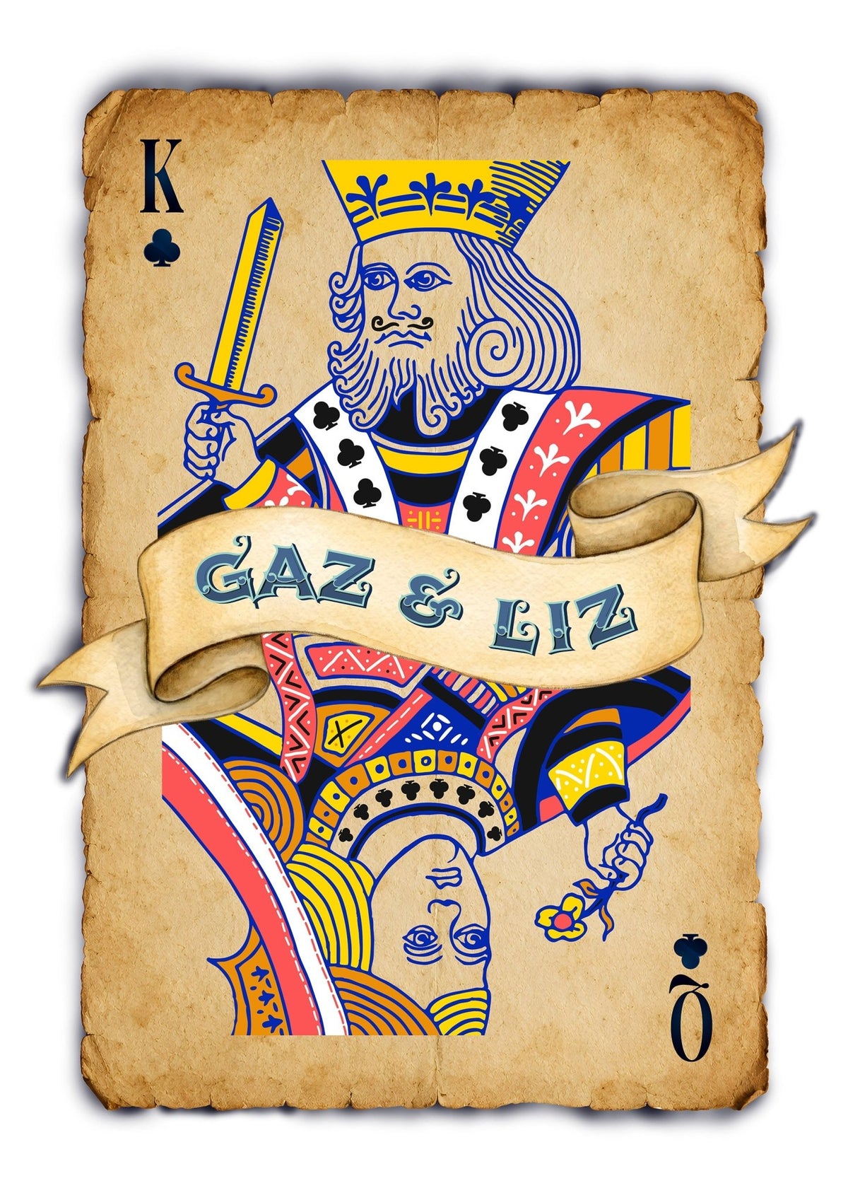 Personalised Playing Card Print