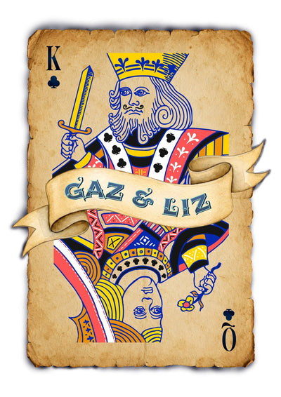 Personalised Playing Card Print