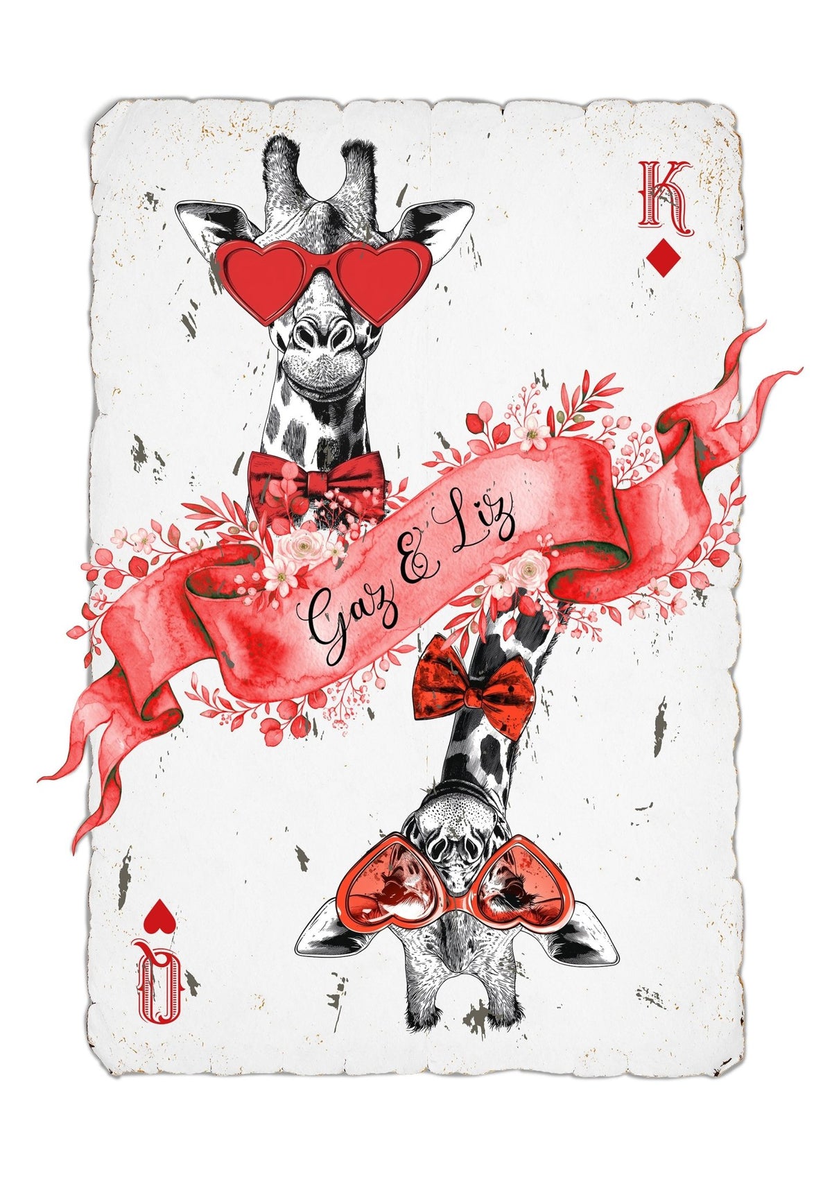Personalised Playing Card Print
