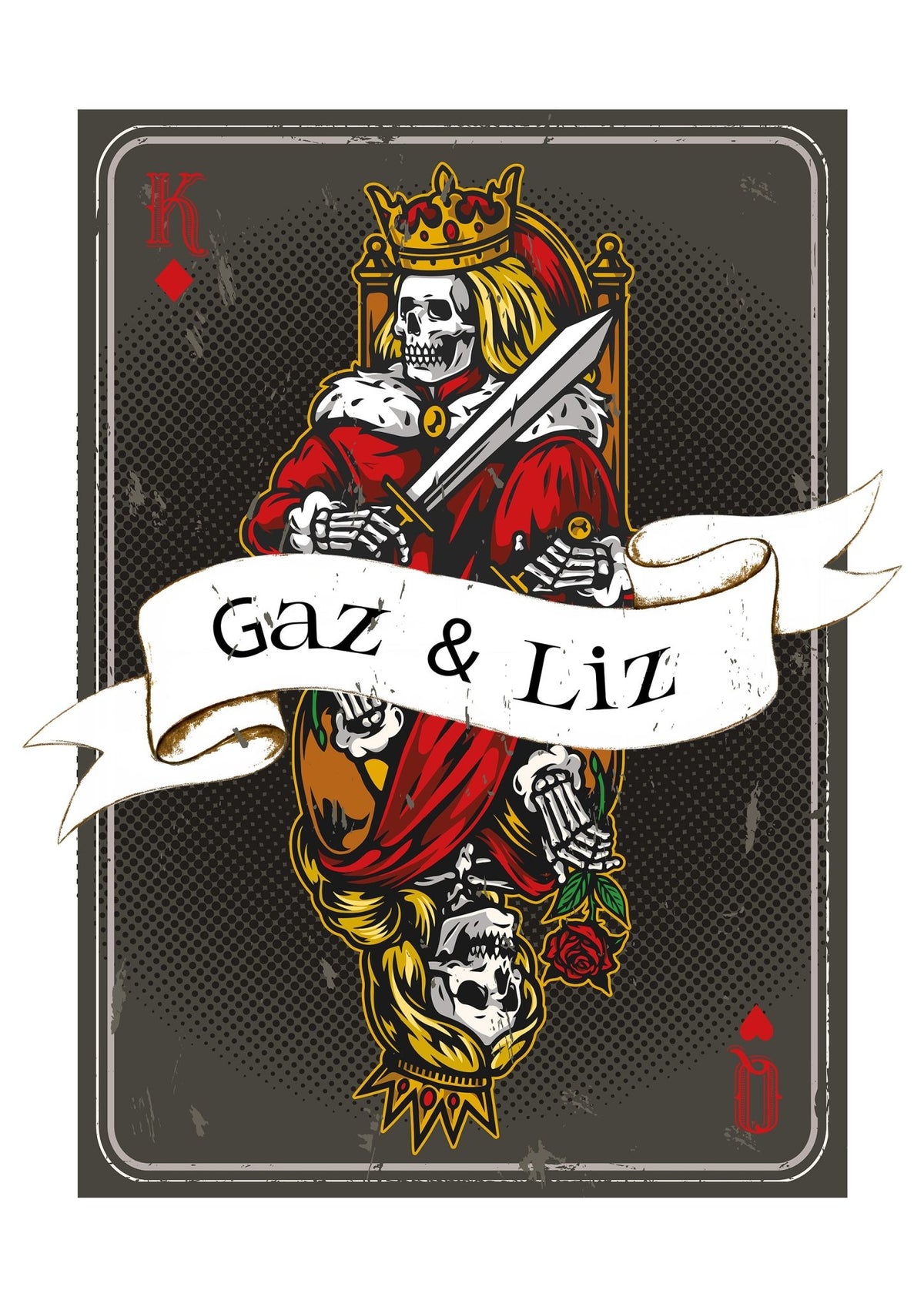 Personalised Playing Card Print