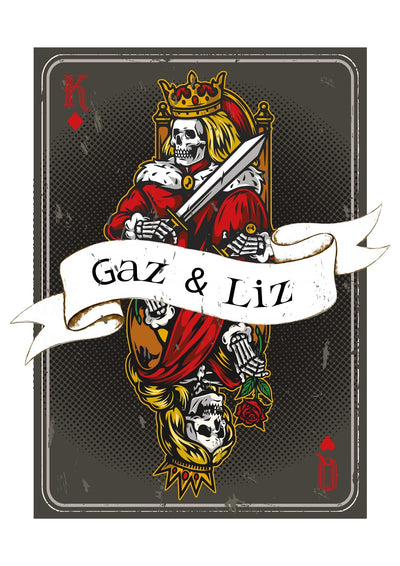 Personalised Playing Card Print