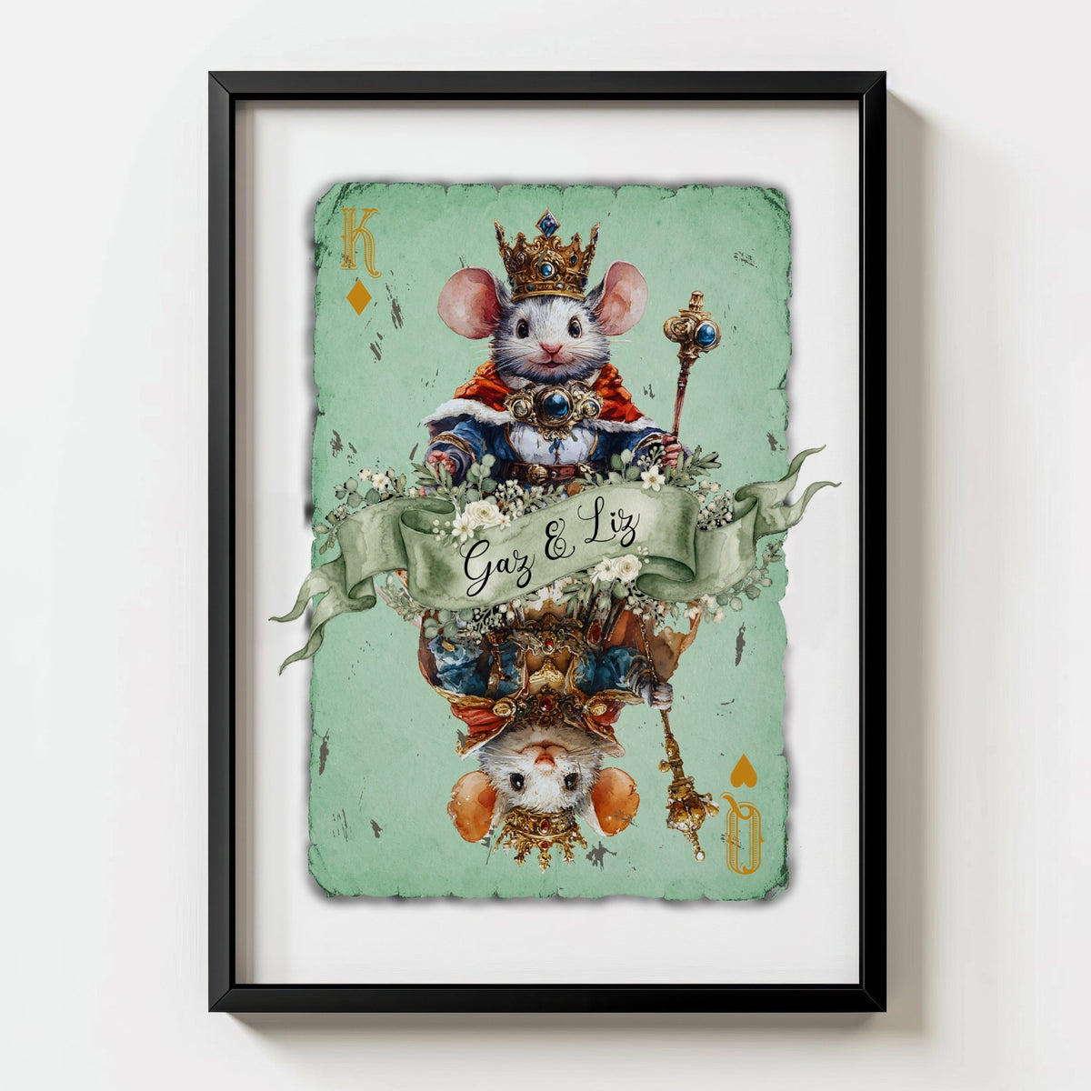 Personalised Playing Card Print - Card 10 - Magic Posters