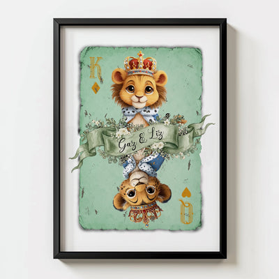 Personalised Playing Card Print - Card 11 - Magic Posters