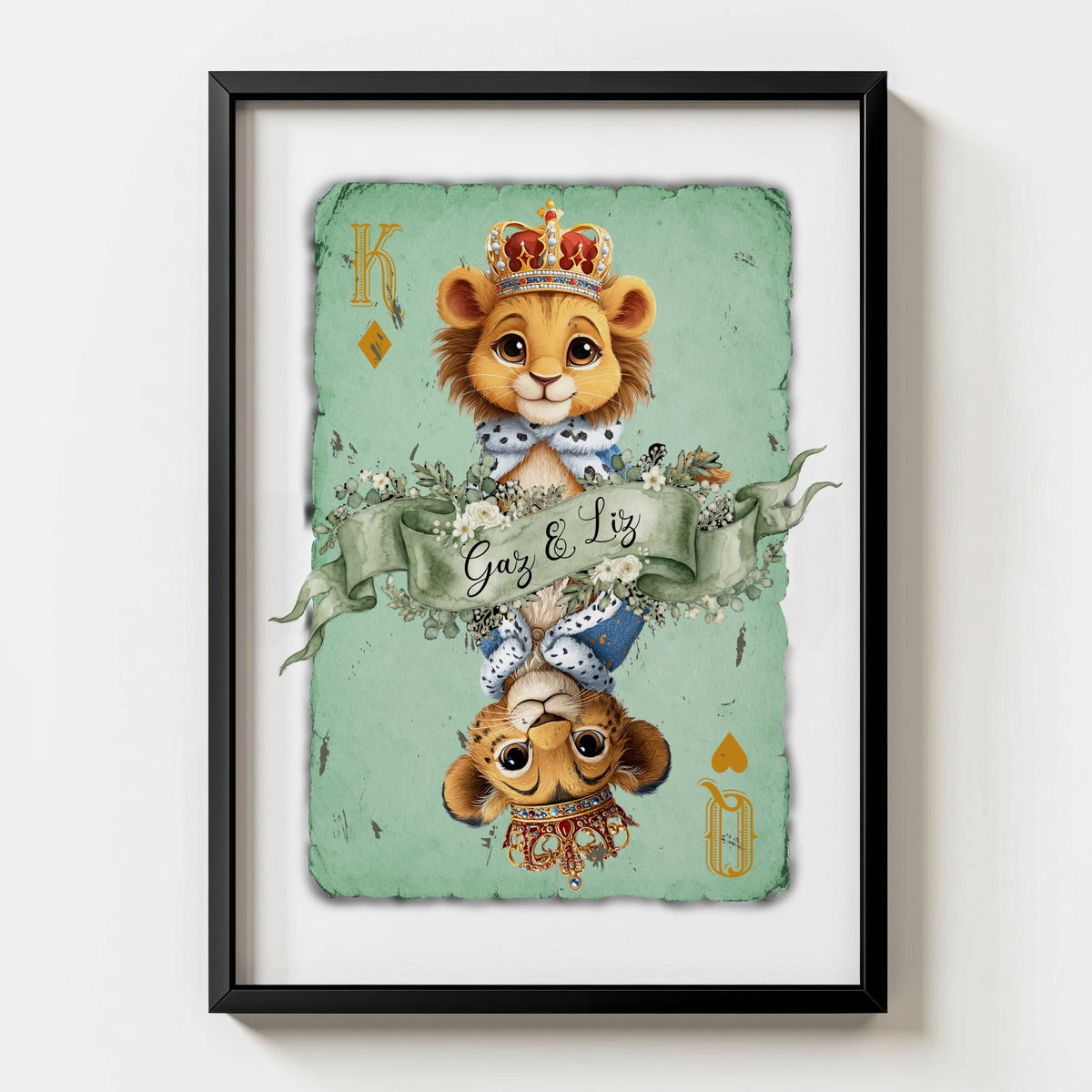 Personalised Playing Card Print - Card 11 - Magic Posters
