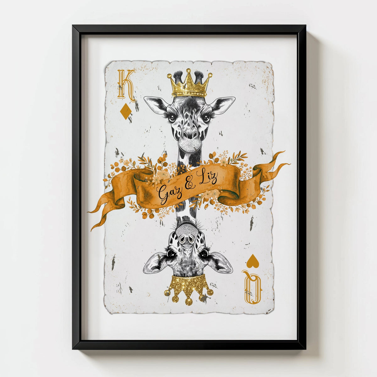 Personalised Playing Card Print - Card 12 - Magic Posters