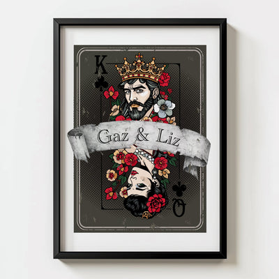 Personalised Playing Card Print - Card 14 - Magic Posters