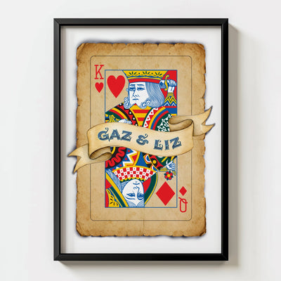 Personalised Playing Card Print - Card 2 - Magic Posters