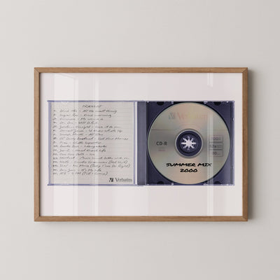 Personalised Retro Mix CD Print - Magic Posters
