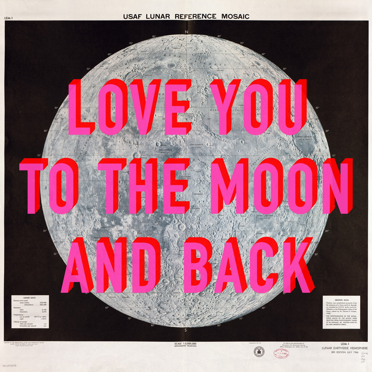 Personalised Retro Pop Art Moon Print