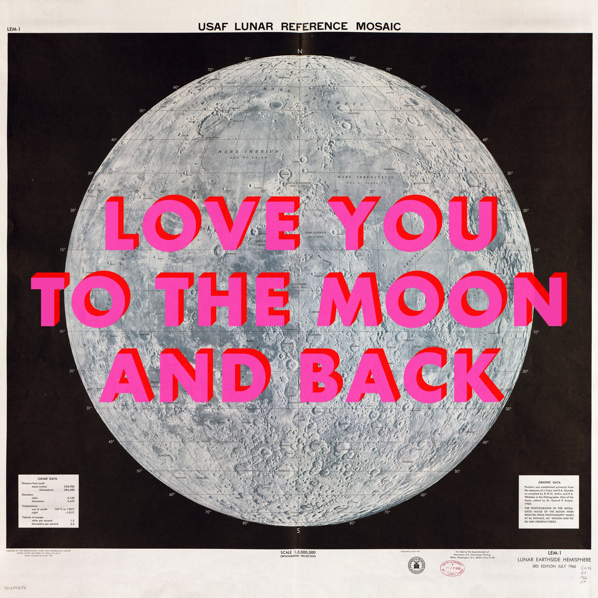 Personalised Retro Pop Art Moon Print