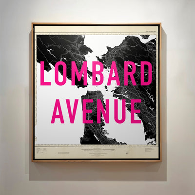 Personalised Retro Pop Art Street Name Map Print - Magic Posters