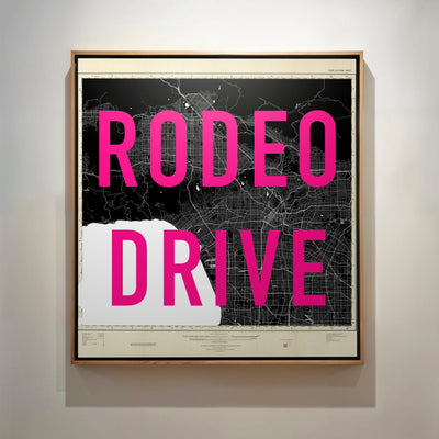 Personalised Retro Pop Art Street Name Map Print - Magic Posters