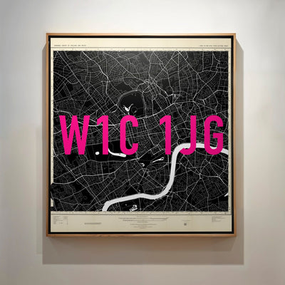 Personalised Retro Pop Art Street Name Map Print - Magic Posters