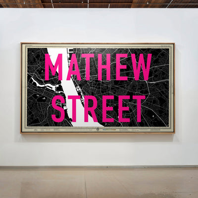 Personalised Retro Pop Art Street Name Map Print - Magic Posters