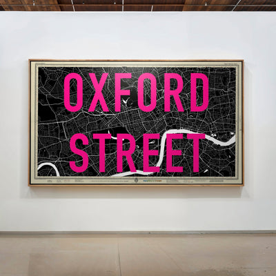 Personalised Retro Pop Art Street Name Map Print - Magic Posters