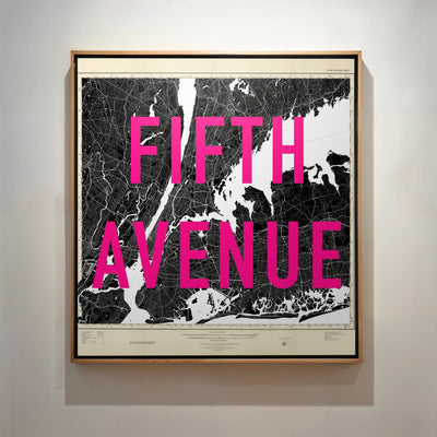 Personalised Retro Pop Art Street Name Map Print - Magic Posters