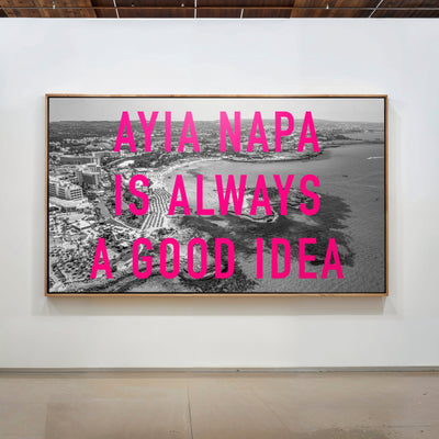 Personalised Retro Travel Photo Pop Art Print (Monochrome) - Magic Posters