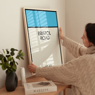 Personalised Street Name Classic Framed Print (Sizes A4 - A3) New This Week! - Magic Posters