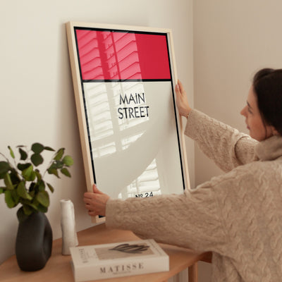 Personalised Street Name Classic Framed Print (Sizes A4 - A3) New This Week! - Magic Posters