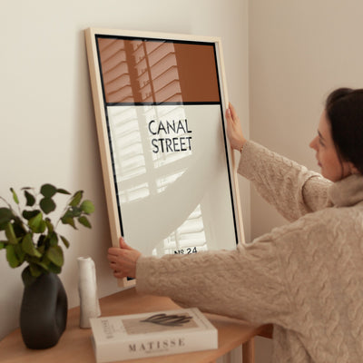 Personalised Street Name Classic Framed Print (Sizes A4 - A3) New This Week! - Magic Posters