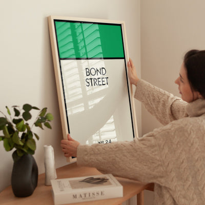 Personalised Street Name Classic Framed Print (Sizes A4 - A3) New This Week! - Magic Posters