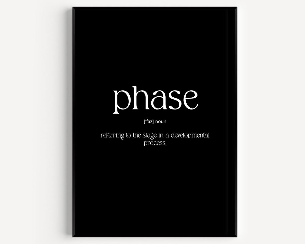 Phase Definition Print - Magic Posters