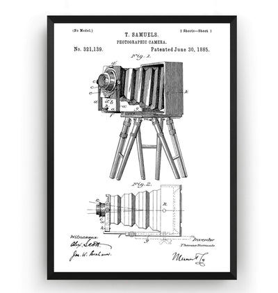 Photographic Camera 1885 Patent Print - Magic Posters