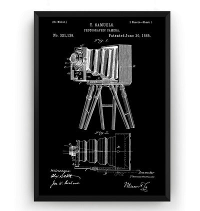Photographic Camera 1885 Patent Print - Magic Posters