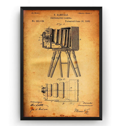 Photographic Camera 1885 Patent Print - Magic Posters