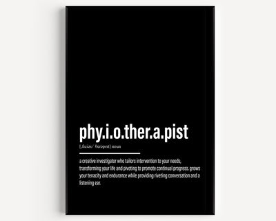 Physiotherapist Definition Print - Magic Posters