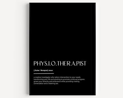 Physiotherapist Definition Print - Magic Posters