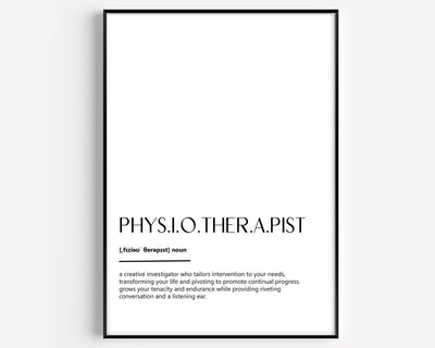 Physiotherapist Definition Print - Magic Posters