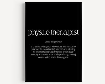 Physiotherapist Definition Print - Magic Posters