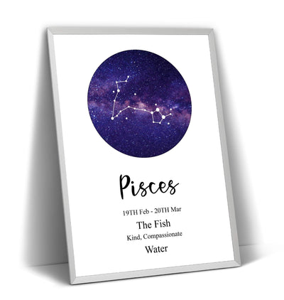 Pisces Zodiac Print - Magic Posters