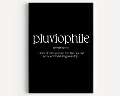 Pluviophile Definition Print - Magic Posters