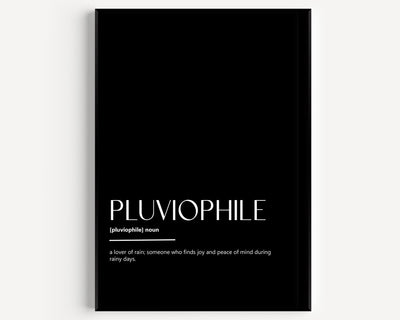 Pluviophile Definition Print - Magic Posters