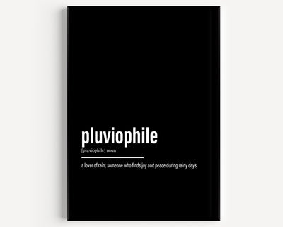 Pluviophile Definition Print V2 - Magic Posters