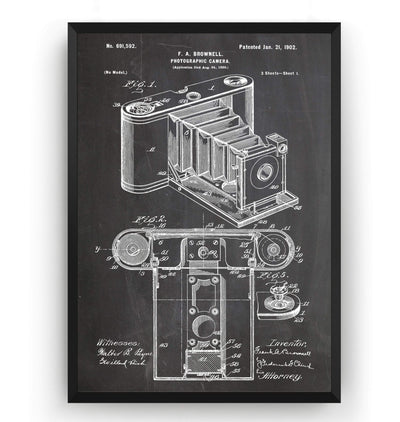 Pocket Folding Camera 1902 Patent Print - Magic Posters