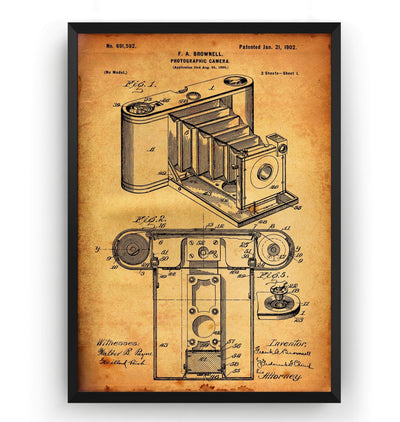 Pocket Folding Camera 1902 Patent Print - Magic Posters