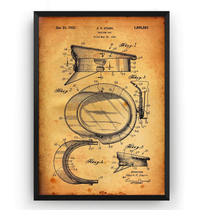 Police Hat Patent Print - Magic Posters
