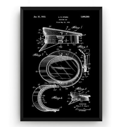 Police Hat Patent Print - Magic Posters
