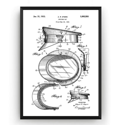 Police Hat Patent Print - Magic Posters
