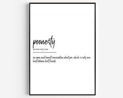 Poonesty Definition Print - Magic Posters