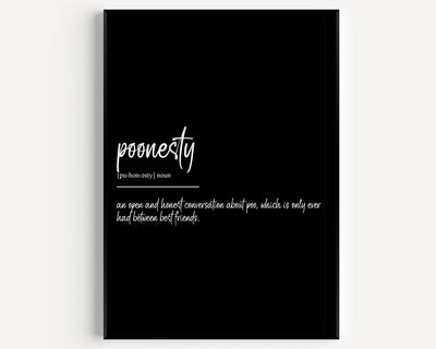 Poonesty Definition Print - Magic Posters