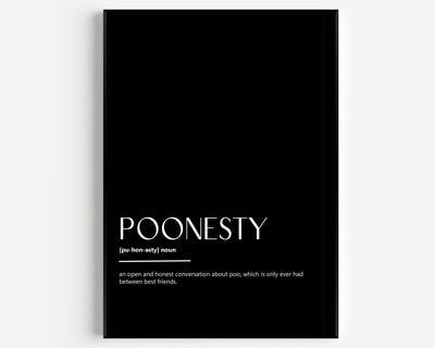 Poonesty Definition Print - Magic Posters
