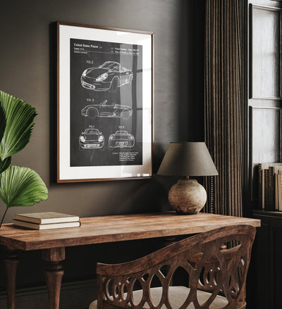 Porsche Boxster 1995 Patent Print - Magic Posters