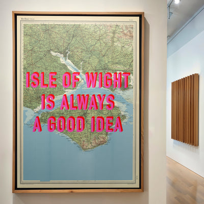 Isle Of Wight Retro Pop Art Map Print