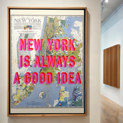 New York City Retro Pop Art Map Print