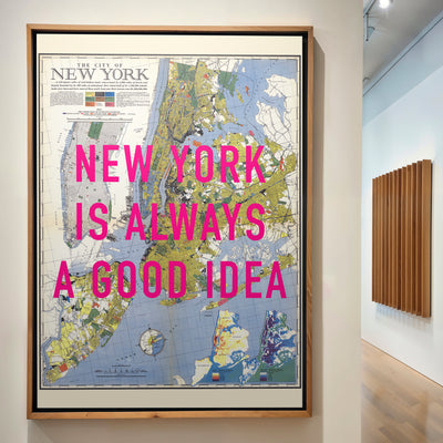 New York City Retro Pop Art Map Print